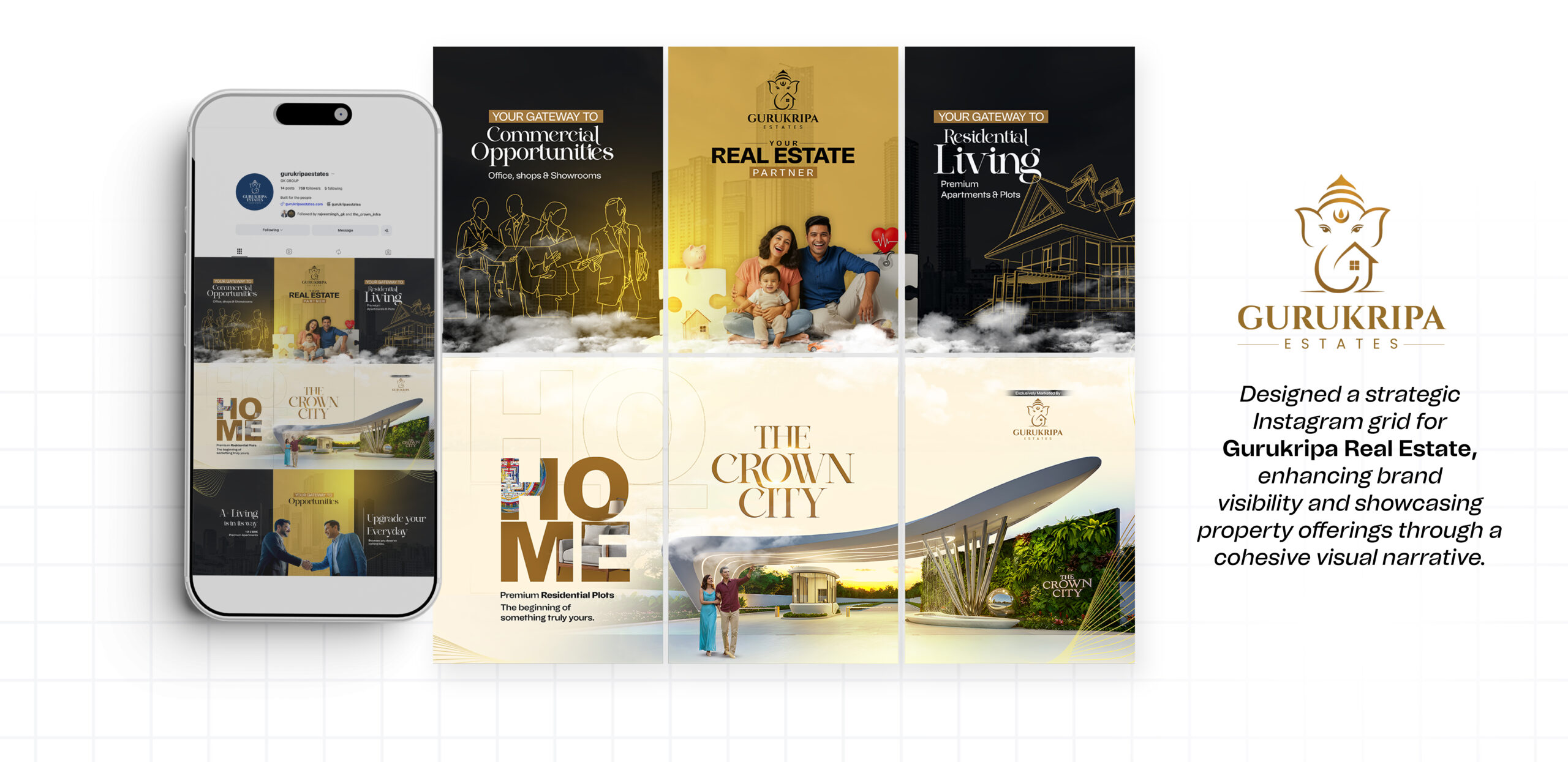 Gurukripa Estates – Complete Brand Identity & Digital Presence